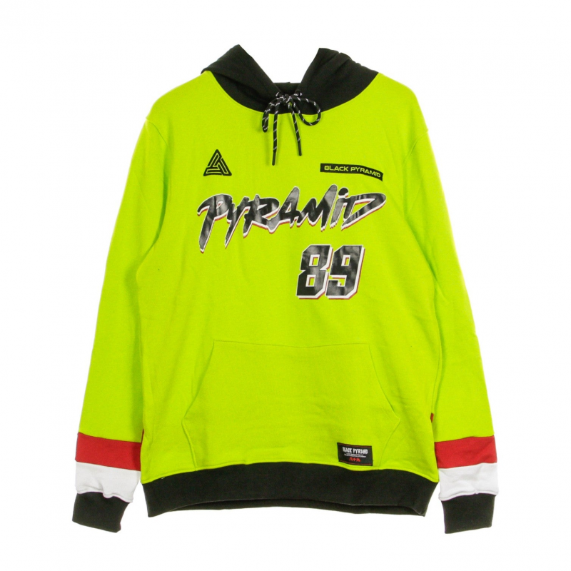 Leichtes Herren-Sweatshirt mit Kapuze von Pyramid 89 Fluo Green