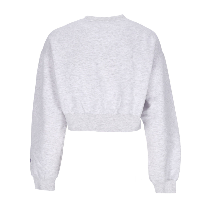 Little Lamb Baby Crew Specialty Fleece Damen-Sweatshirt mit kurzem Rundhalsausschnitt, Aschgrau