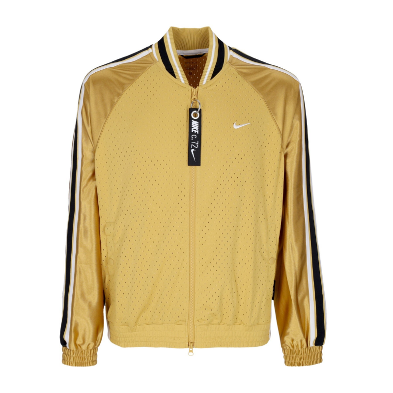 Premium-Basketballjacke fur Herren, Weizengold/Weizengold/WeiB