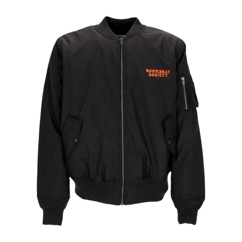 Herren Bomberjacke Dirty Hands Bomberjacke Schwarz