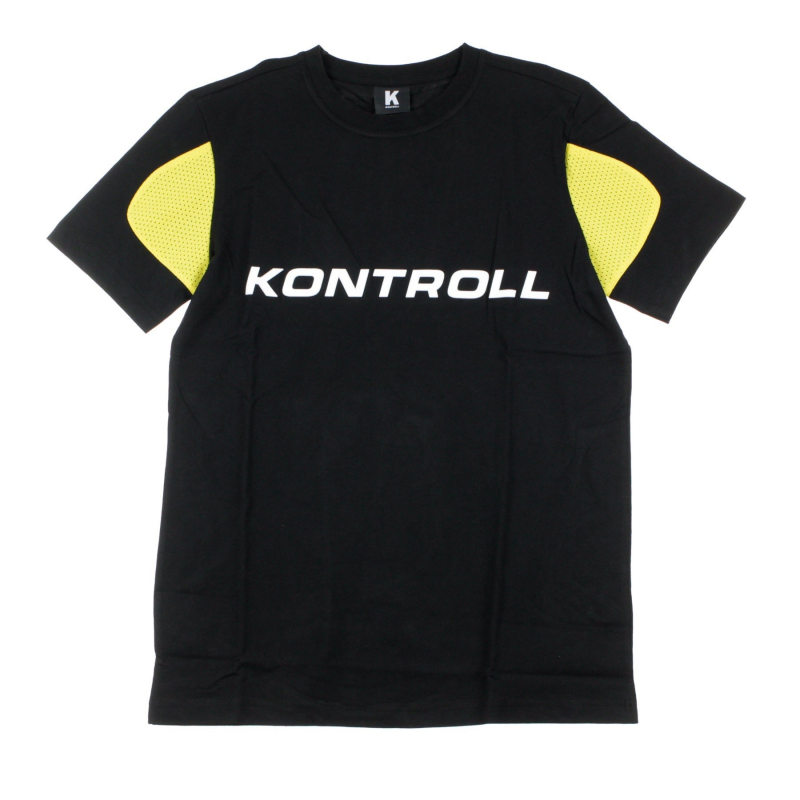 Kontroll Tee Herren T-Shirt Omini Schwarz/Gelb Zitrone