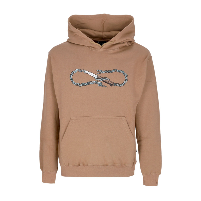 Kapuzenpullover mit Logo-Kette fur Herren, Camel