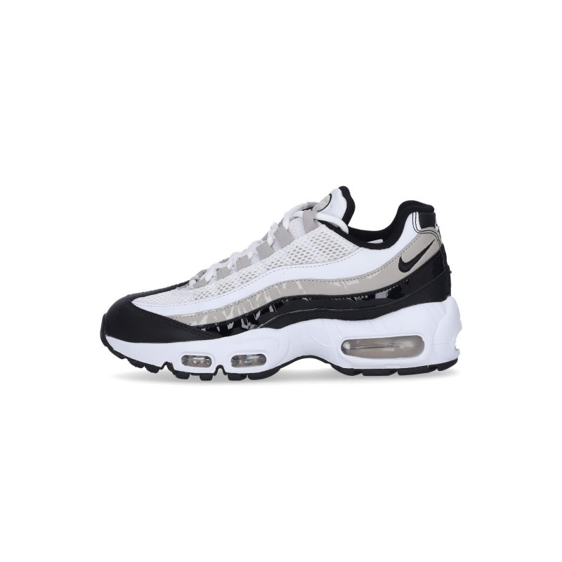 W Air Max 95 Damen-Halbschuh WeiB/Schwarz/Lt Iron Ore/University Red