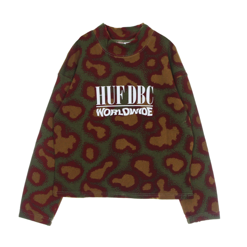 Leichtes Rollkragen-Sweatshirt fur Damen von Network French Terry Crew