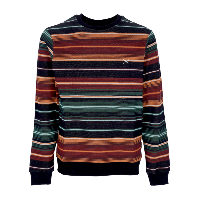Herren-Santo-Pullover mit Rundhalsausschnitt, Schwarz