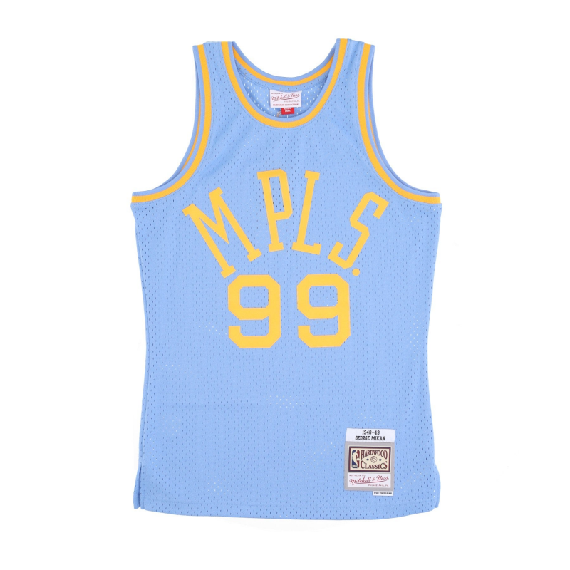 Herren-Basketball-Tanktop Nba Dark Jersey Hardwood Classics Nr. 99 George Mikan 1948-49 Minlak