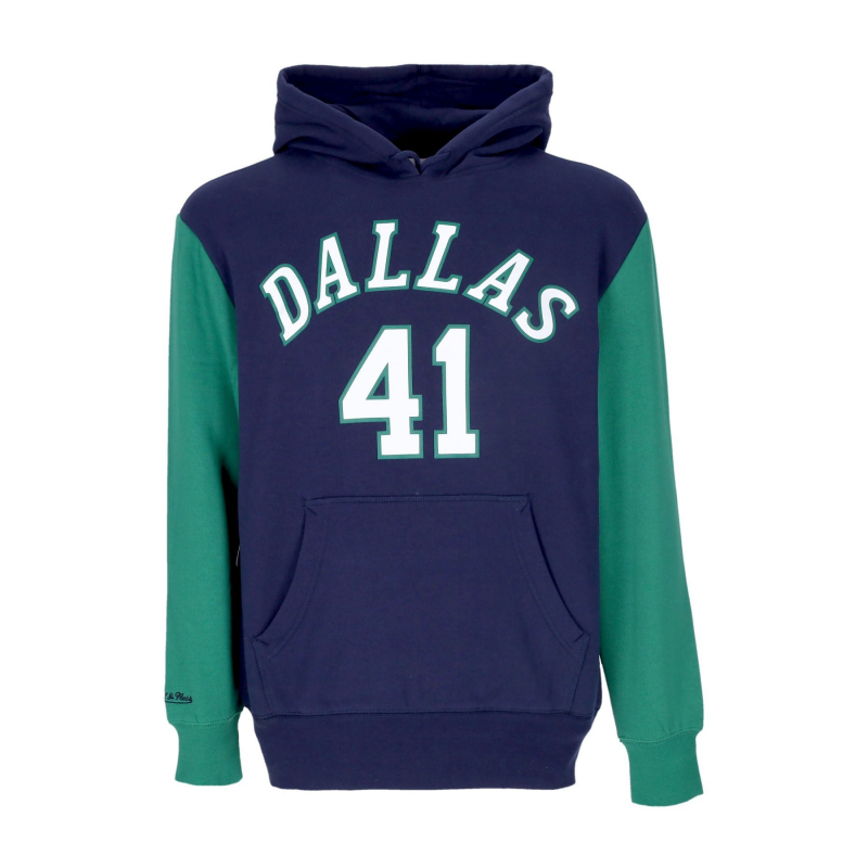 Herren Hoodie Nba Fashion Fleece Hoodie 1998 Nr. 41 Dirk Nowitzki Hardwood Classics Dalmav