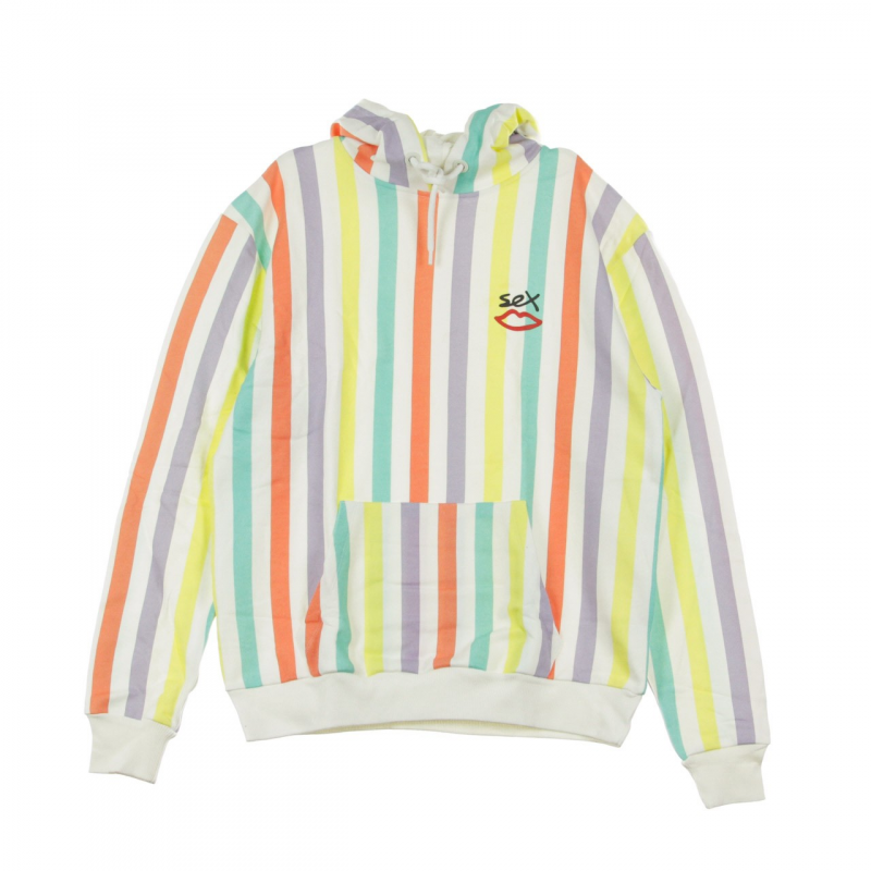 Leichtes Herren-Sweatshirt mit Kapuze Slater Hoody Pastell gestreift