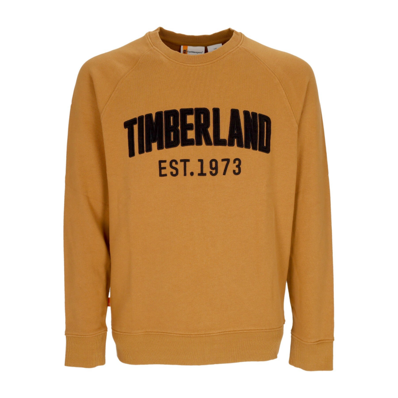 Leichtes Herren-Sweatshirt mit Rundhalsausschnitt, moderne Waschung, Sweat Wheat Boot der Marke