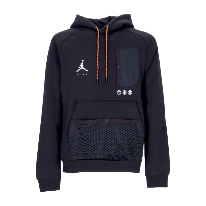 Herren Jumpman Statement Fleece Hoodie Schwarz/Schwarz