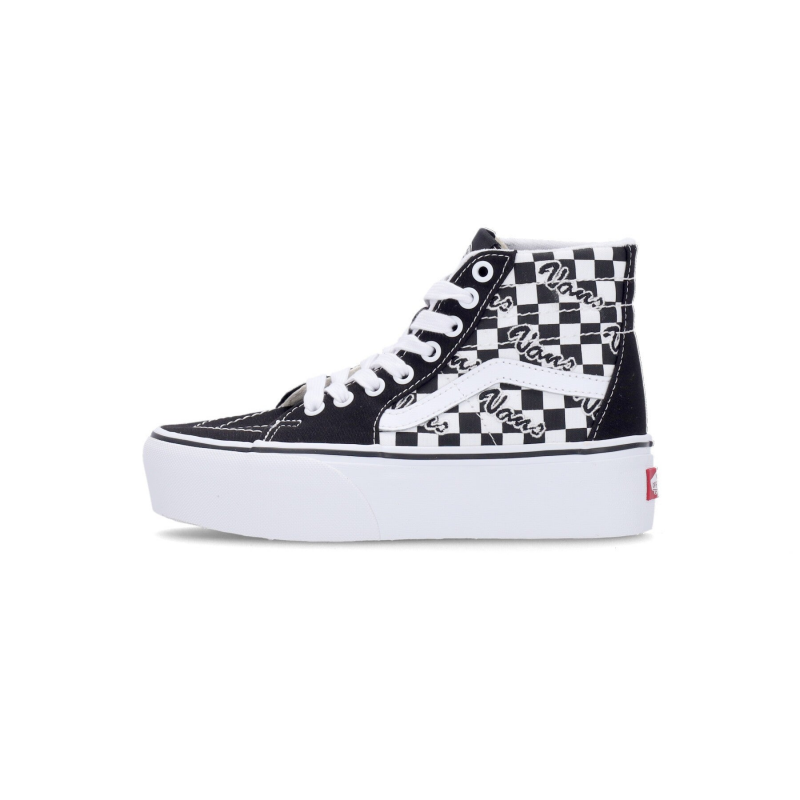 Sk8-hi Tapered Stackform Schwarz/True White Hoher Damenschuh