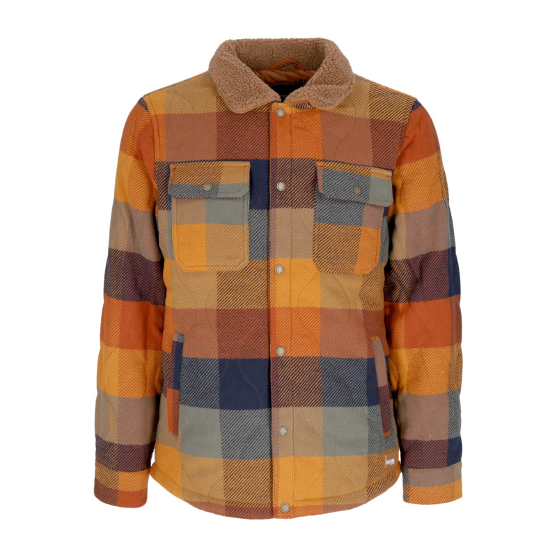 Young Fella Jacket Herren wattiertes Hemd Karamell