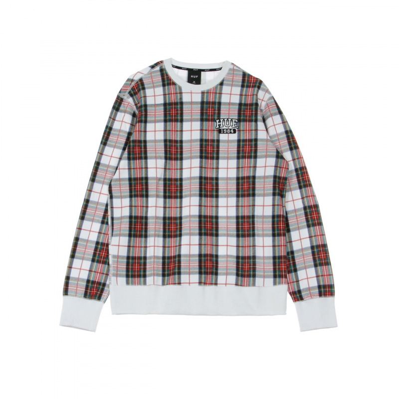 Leichtes Herren-Sweatshirt mit Rundhalsausschnitt Spungen Crew WeiB