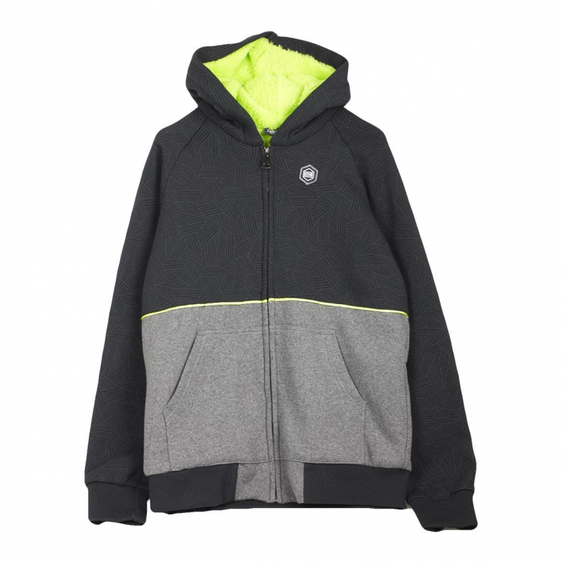 Herren-Kapuzenpullover mit Malerei und ReiBverschluss