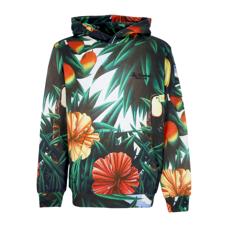 Herren Kapuzenpullover Flourish Pullover Forest