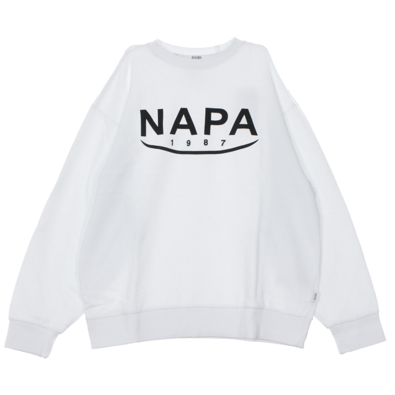 B-arosa Crew Sweat HellweiBes Herren-Sweatshirt mit Rundhalsausschnitt