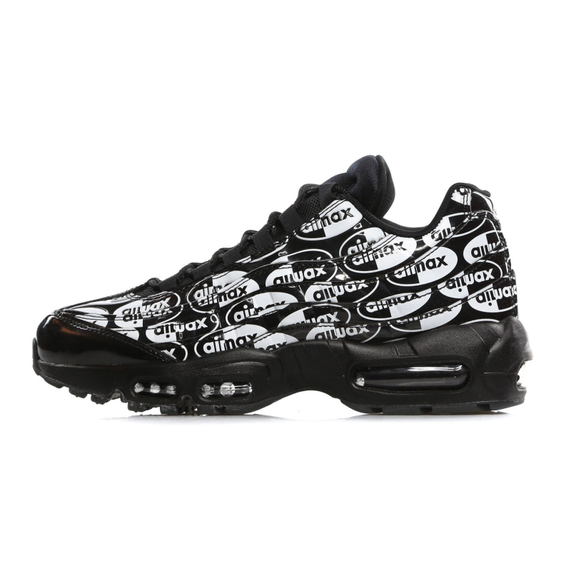 Air Max 95 Prm Schwarz/Schwarz/WeiB Herren-Halbschuh