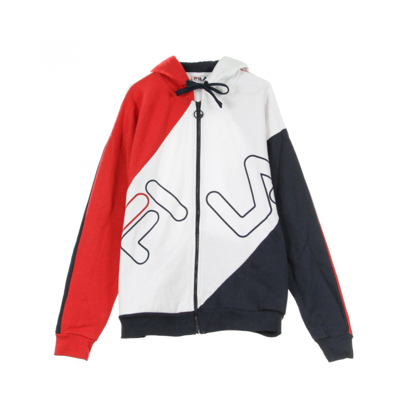 Lazaro Herren Zip Hoodie Diaginal Block Full Jacket Chinesisches Rot