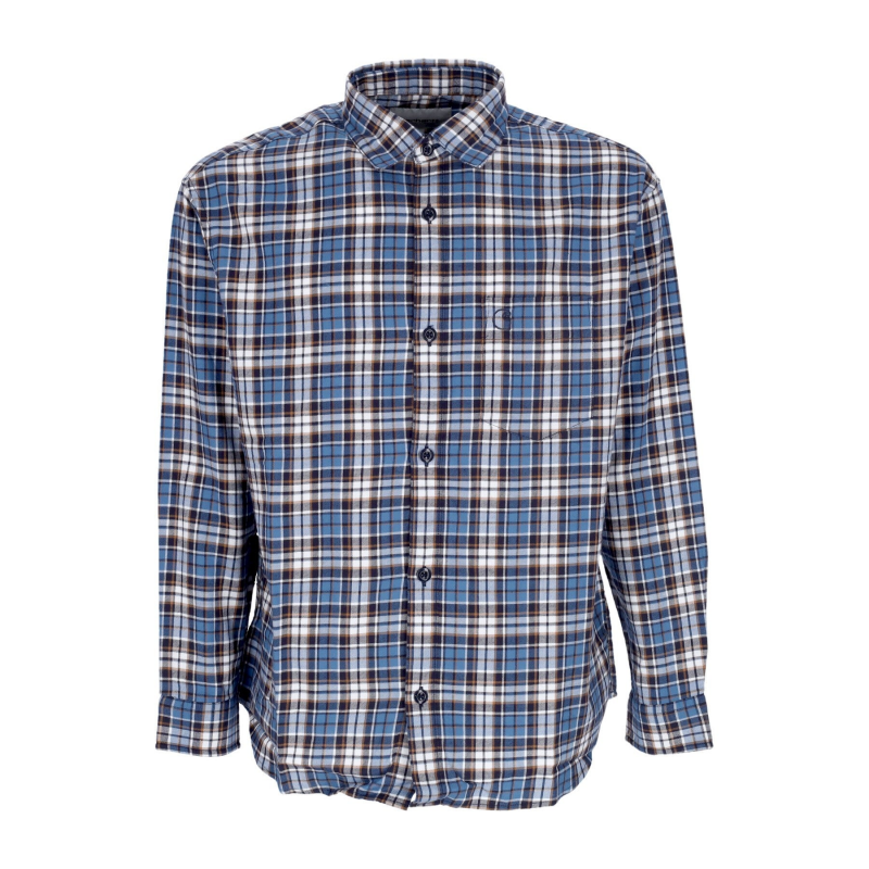 Yuma Herren Langarmshirt L/s Shirt Storm Blue