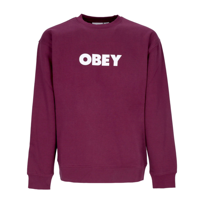 Bold Crew Premium Fleece Beetroot Herren-Sweatshirt mit Rundhalsausschnitt