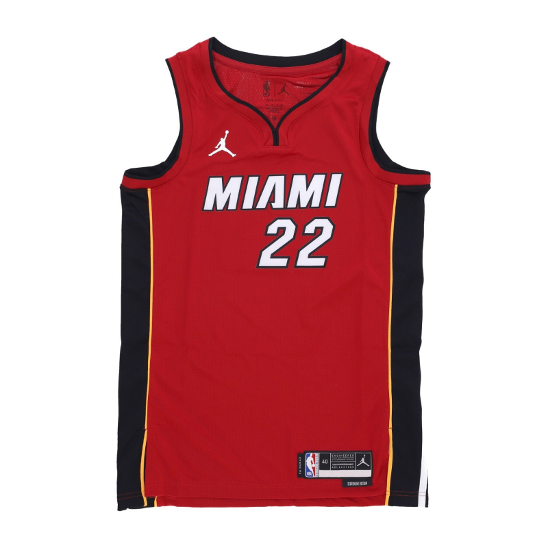 Herren-Basketball-Tanktop Nba Statement Edition 22 Dri-Fit Swingman-Trikot Nr. 22 Jimmy Butler Miahea Tough Red