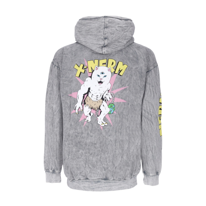 Herren-Hoodie X-nerm Hoodie Charcoal Mineral Wash