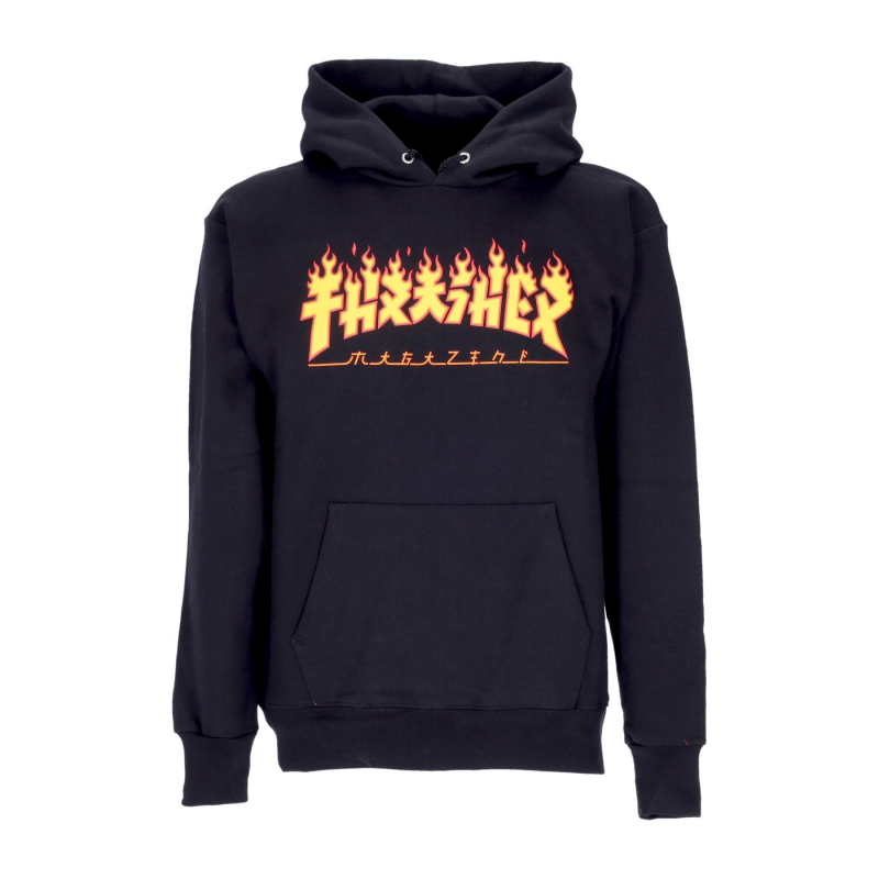 Godzilla Flame Hood Herren Kapuzenpullover Schwarz/Gelb