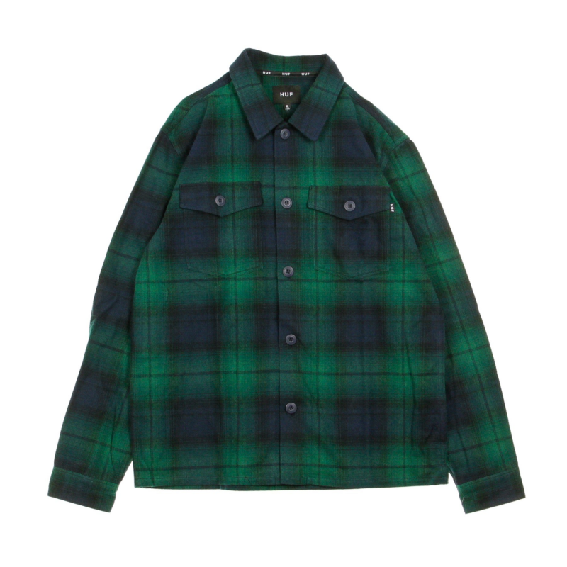 John Bdu Herren Langarmshirt L/s Woven Shirt Dark Navy