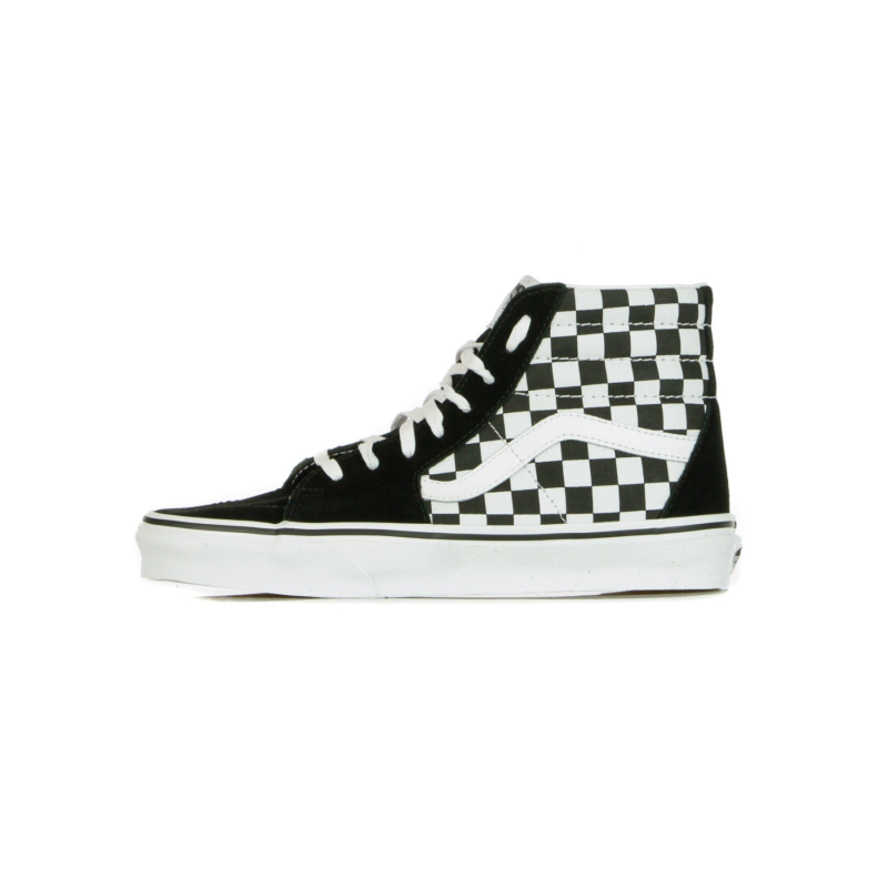 Hoher Herrenschuh Sk8-hi (Schachbrett) Schwarz/Echtes WeiB