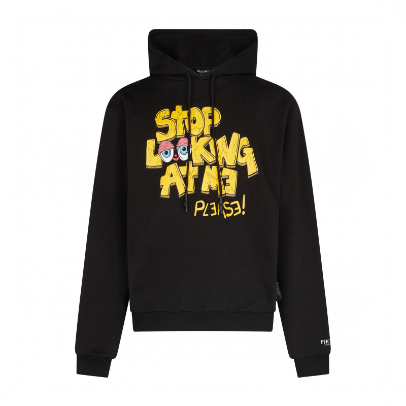 Leichtes Herren-Sweatshirt mit Kapuze Tdc Please Hoodie X Testa Di Chezzo Schwarz
