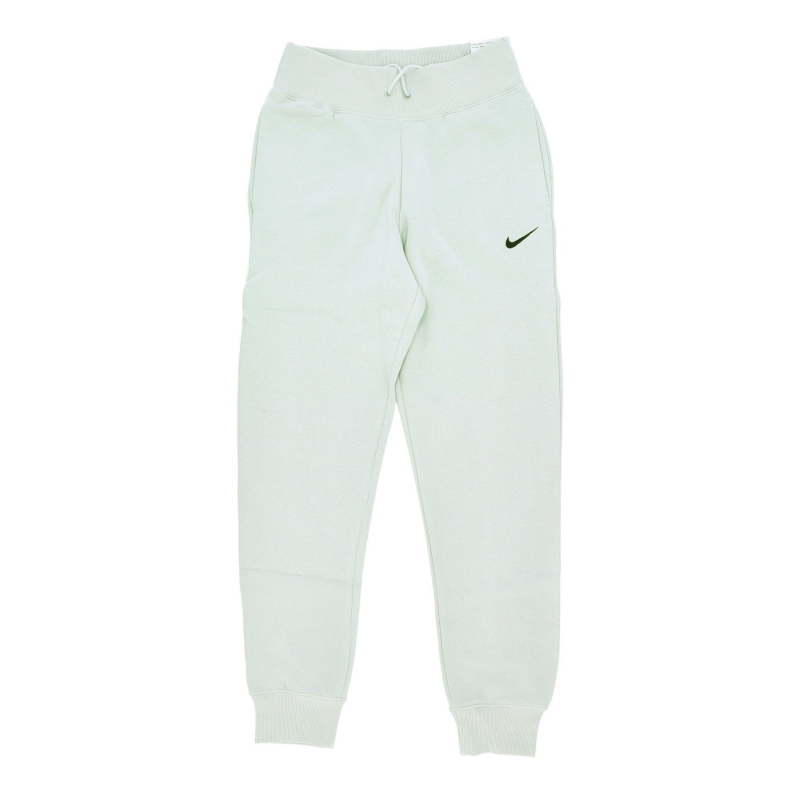 Fleece-Trainingshose fur Damen, Sportbekleidung, Fleece-Jogginghose mit hohem Bund, Hellsilber/Schwarz