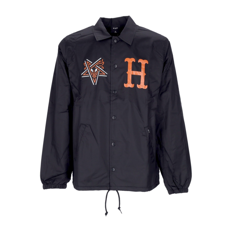 Coach-Jacke Herren Split Coaches Jacket X Thrasher Schwarz