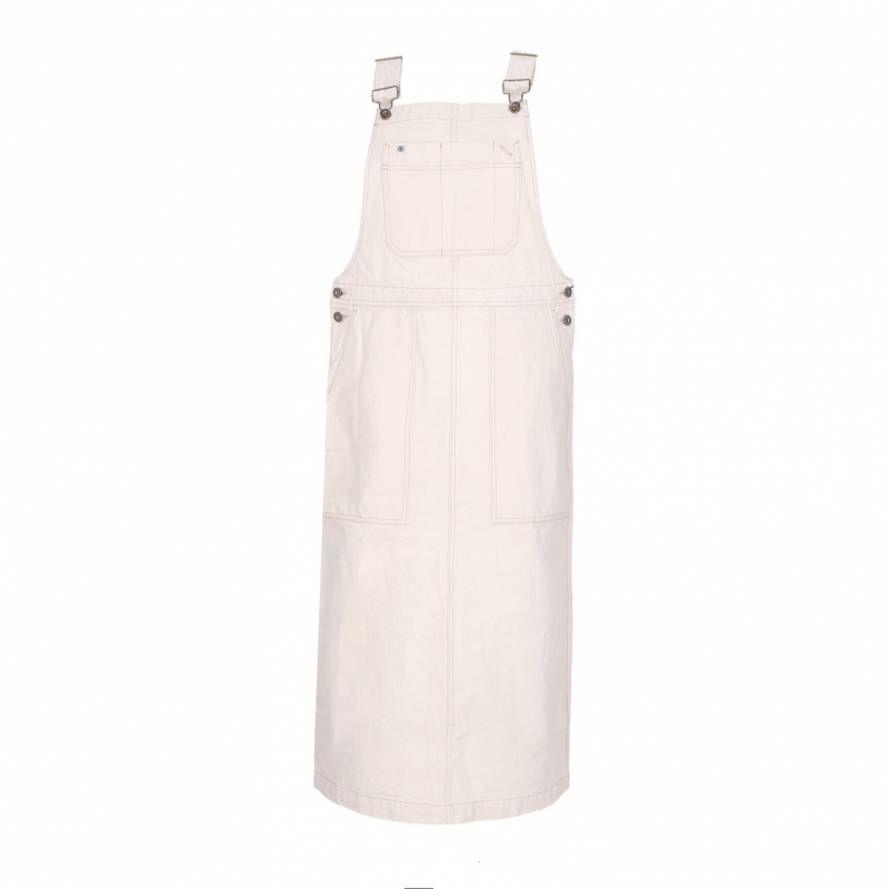 Latzhose Jeanskleid Damen Latzhose Natur