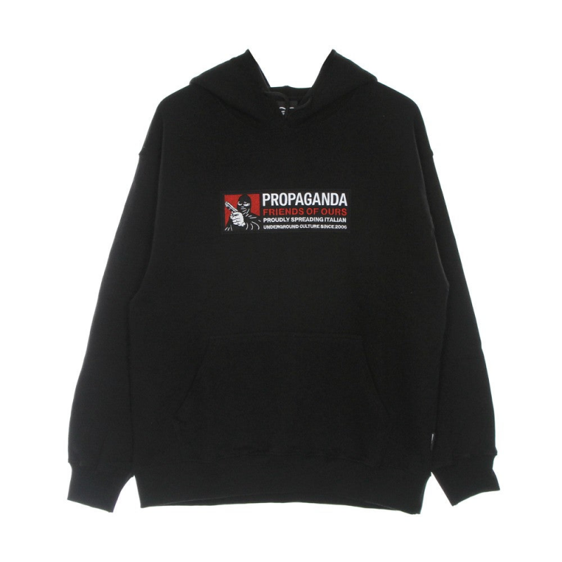 Leichtes Kapuzenpullover fur Herren Robber Hoodie Schwarz