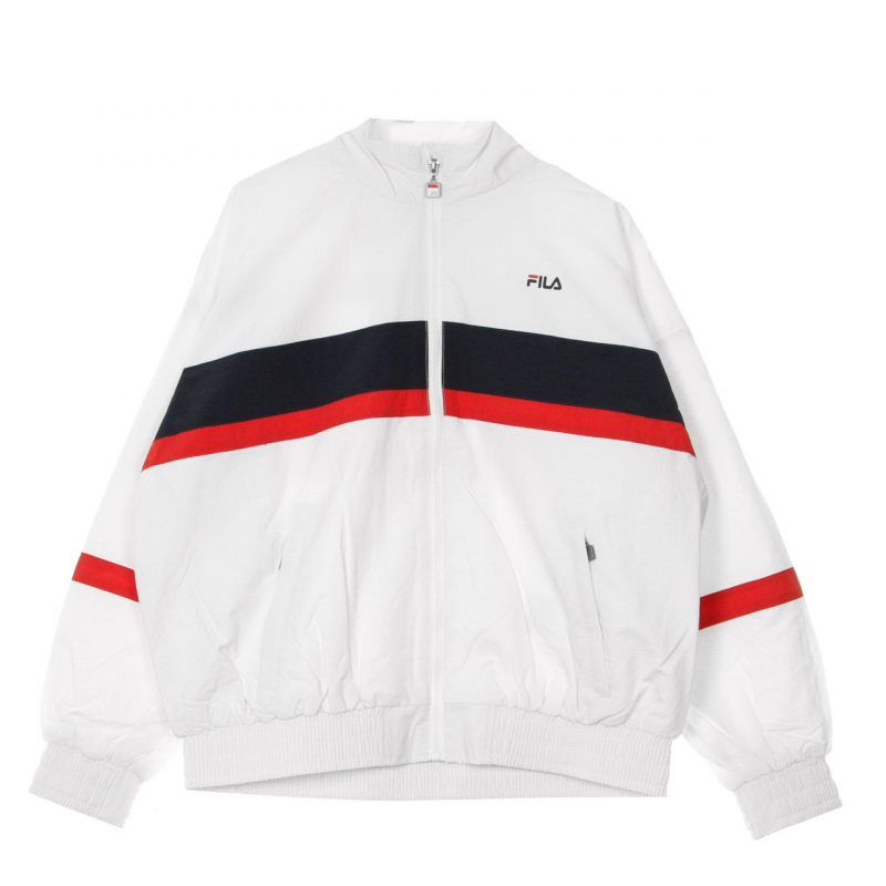 Kaya Damen-Windbreaker Bright White/Black Iris/True Red