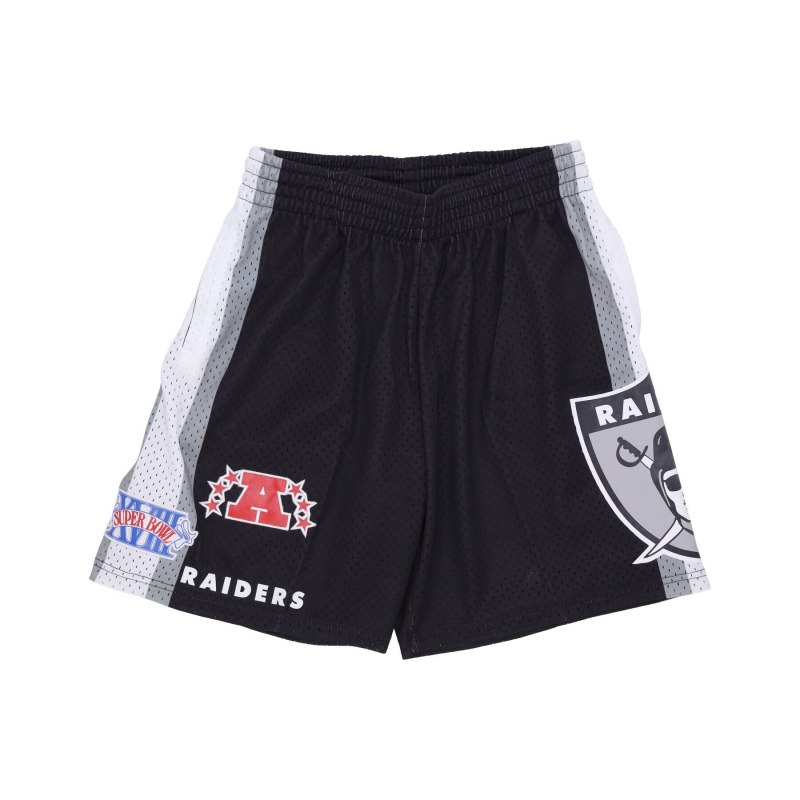 Herren-Basketballshorts Nfl Hometown Mesh Short Oakrai Schwarz