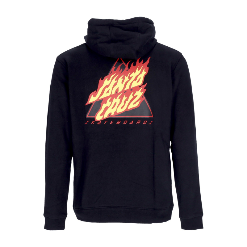 Herren Kapuzenpullover Flamed Not A Dot Hood Schwarz