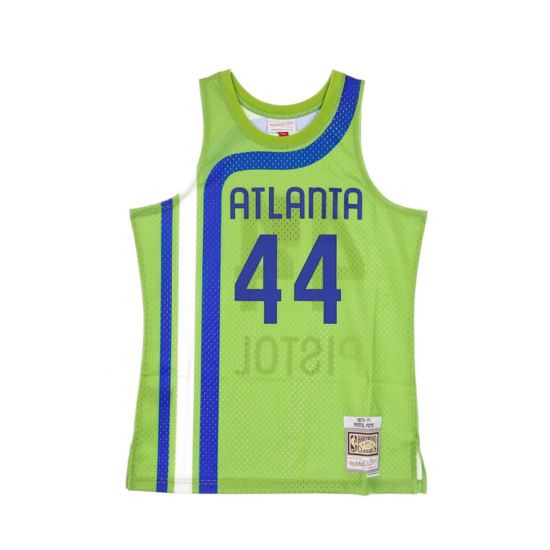 Herren-Basketball-Tanktop Nba Swingman Jersey Hardwood Classics Nr. 44 Pete Maravich 1970-71 Atlhaw Alternative Original-Teamfarben