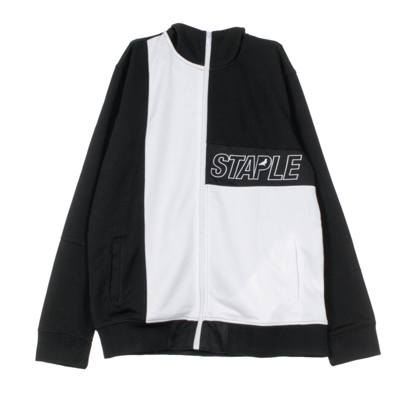 Herren-Trainingsjacke mit Logo in Schwarz
