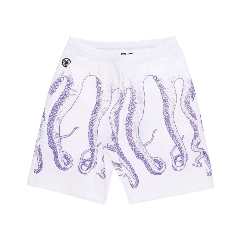 Outline Jogger Short Herren kurze Hose weiB/lila