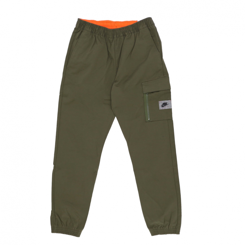 Lange Herren-Sportbekleidung aus SPU-Gewebe, Raugrun/Sicherheitsorange/Schwarz