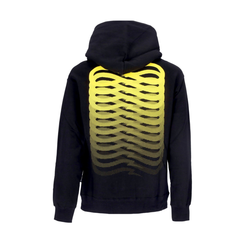 Herren Ribs Kapuzenpullover Schwarz