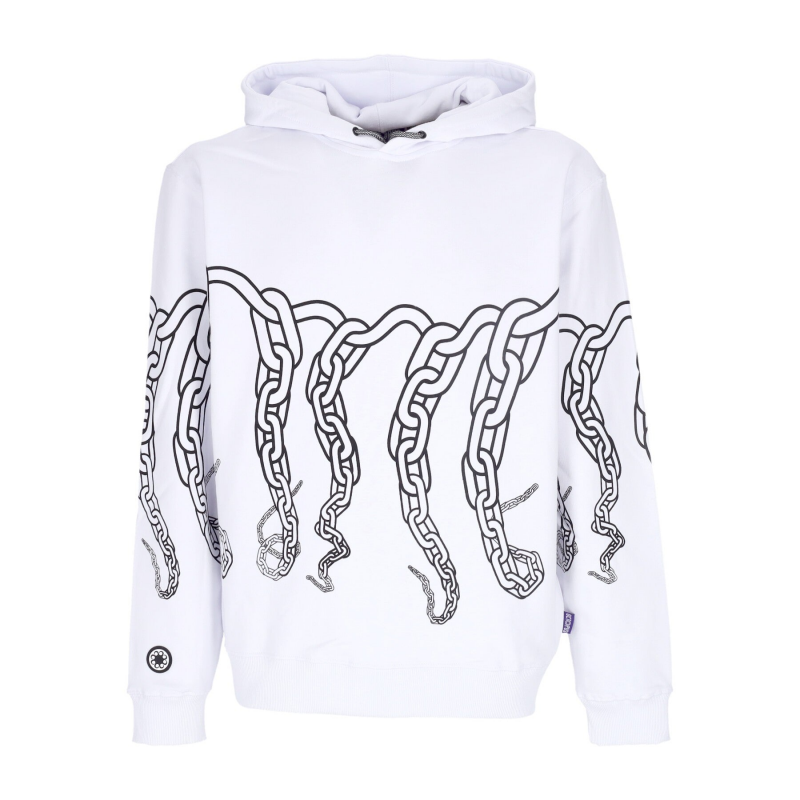 Leichtes Herren-Sweatshirt mit Kapuze und Chain-Hoodie in WeiB