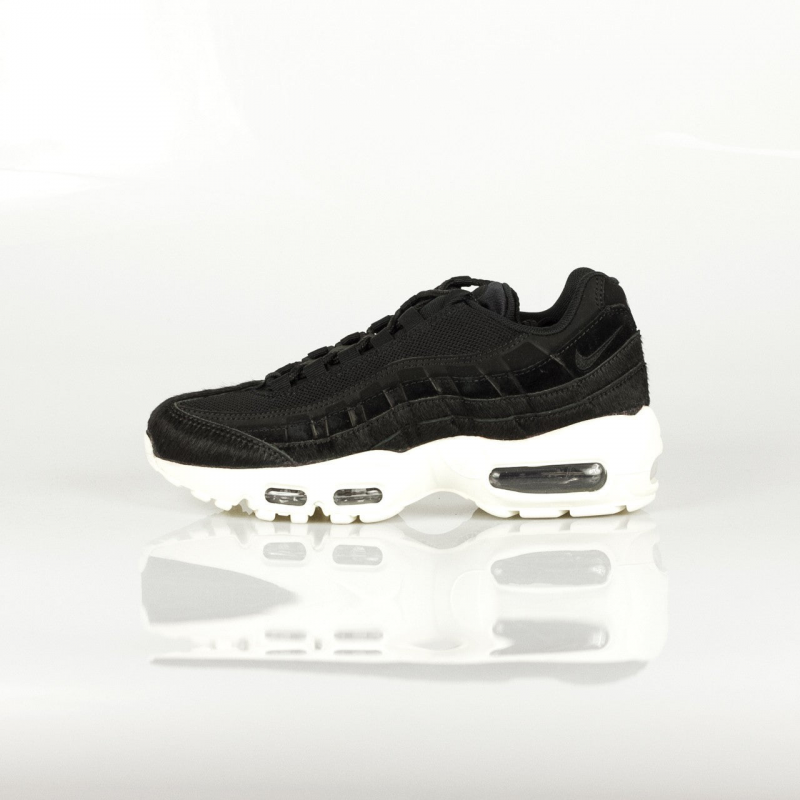 Wmns Air Max 95 Lx Damen-Halbschuh Schwarz/Schwarz/Dunkelgrau/Sail