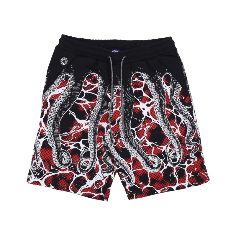 Kurze Herren-Trainingshose Marble Sweatshort Schwarz