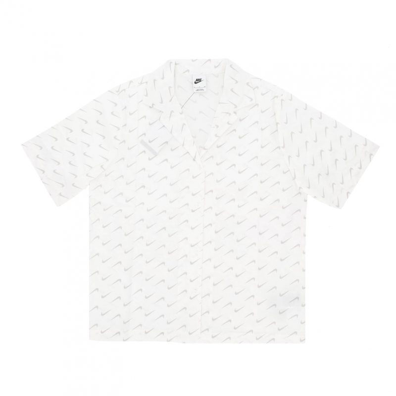 Kurzarmshirt Damen Sportswear Everyday Modern Woven Shirt Segel/Segel