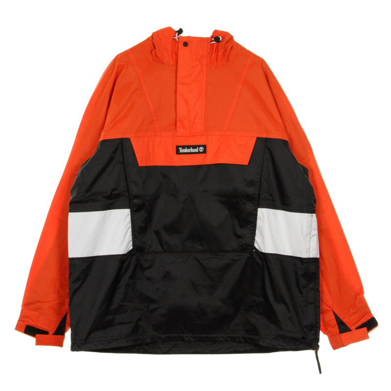 Herren-Pull-On-Windbreaker-Anorak Archive Orange/Schwarz