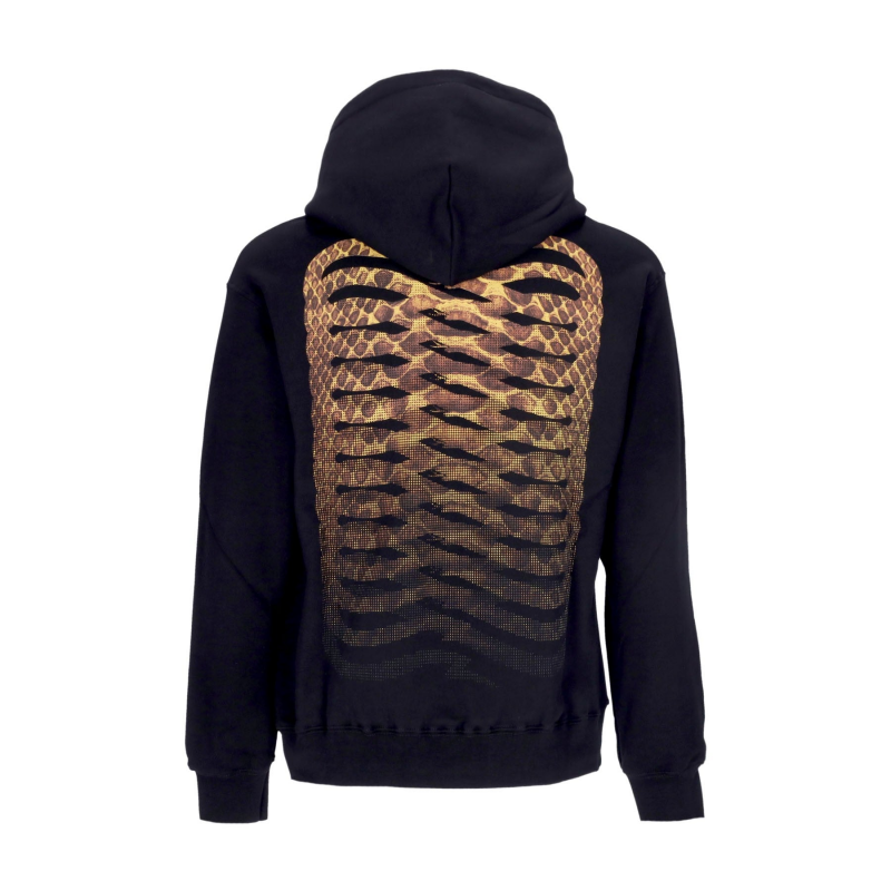 Herren Ribs Skin Kapuzenpullover Schwarz