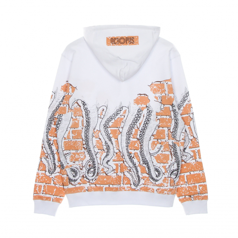 Leichtes Kapuzen-Sweatshirt fur Herren, Bricks Hoodie, WeiB