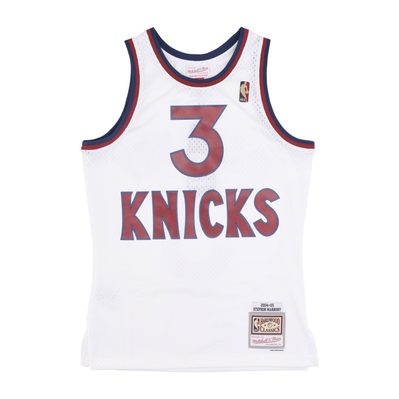 Herren Basketball Tank Top Nba Hwc Trikot 2004 Nr. 3 Stephon Marbury Neykni